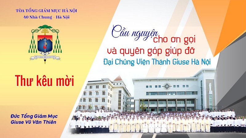 THƯ KÊU MỜI CẦU NGUYỆN CHO ƠN GỌI VÀ QUYÊN GÓP GIÚP ĐỠ ĐẠI CHỦNG VIỆN