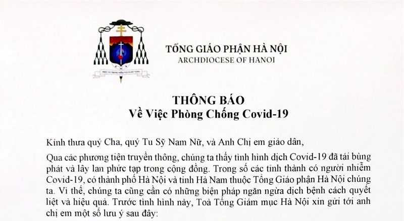 THÔNG BÁO: Về Việc Phòng Chống Covid-19