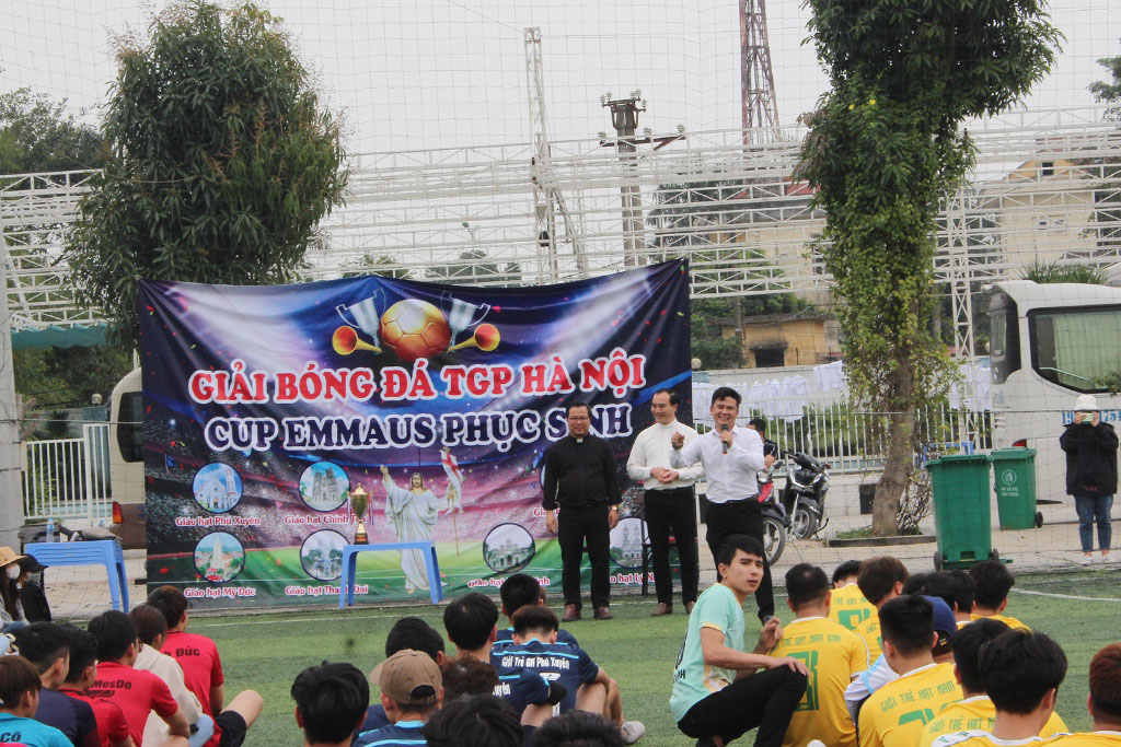 Khai mạc Giải đấu bóng đá CUP “EMMAUS PHỤC SINH” năm 2021 - Giới trẻ TGP Hà Nội.